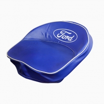 UF82821   Blue Seat Cushion with Silk Screened Ford Logo